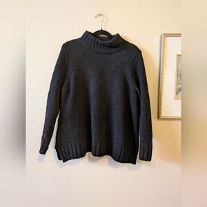 Coldwater Creek Black Soft Turtleneck Sweater, Sz. PXL